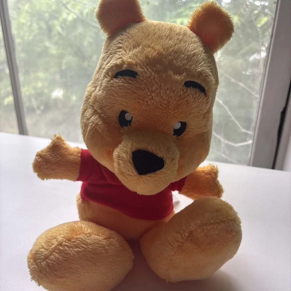 Walt Disney Parks Winnie The Pooh Bear Baby Plush Stuffed Animal Big Head 12